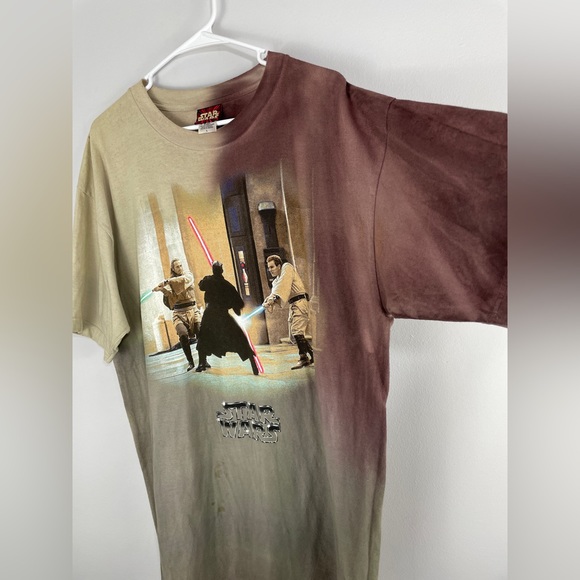 Vtg Star Wars Episode 1 The Phantom Menace Jedi vs. Sith T-Shirt Darth Maul Sz L - Picture 14 of 16